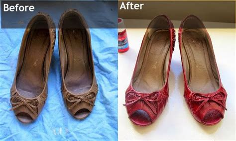how to dye your fake leather shoe